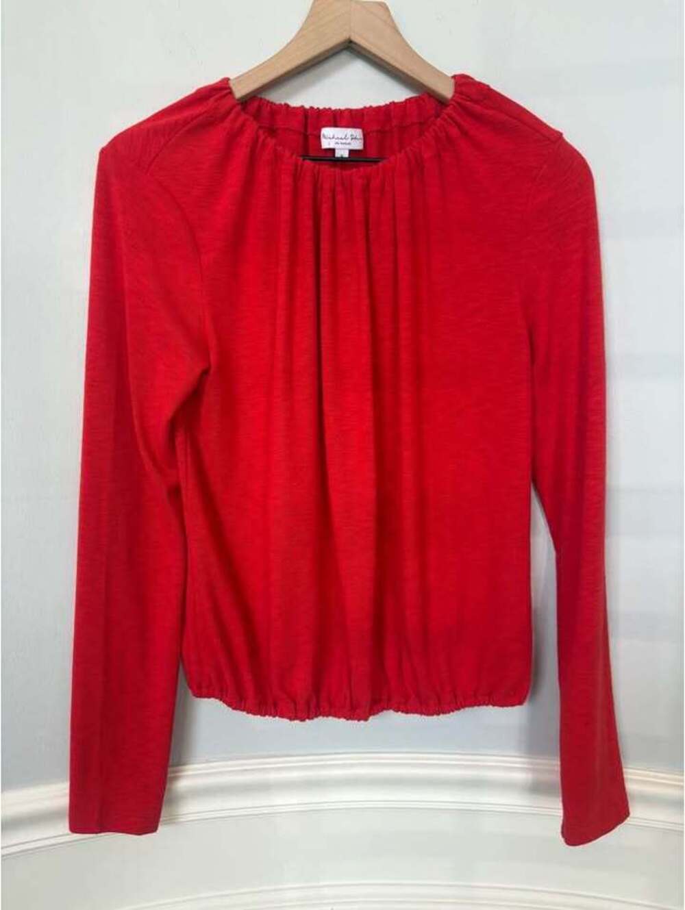 Michael Stars Red Long Sleeve Top Size S